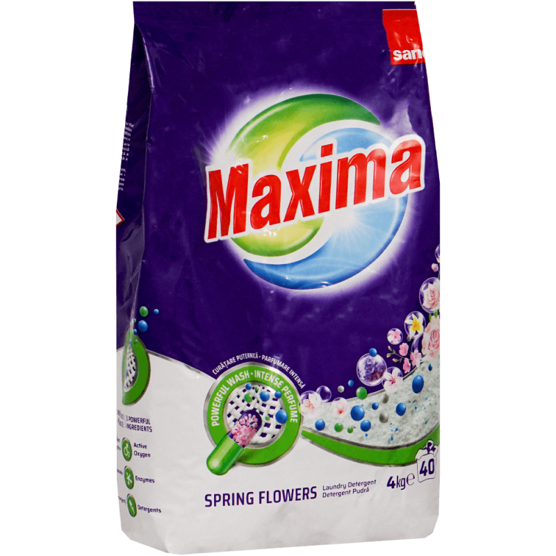 Detergent pudră Sano Maxima Spring Flowers, 4 kg